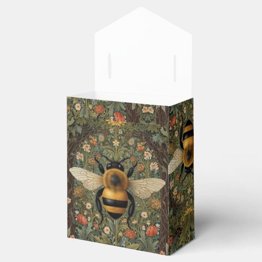 Elegante  hommel botanische bloemkunst bedankdoosjes