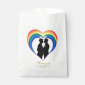 Elegante homo silhouetten. bedankzakje (Voorkant)