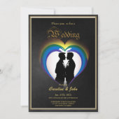 Elegante homo silhouetten kaart (Voorkant)