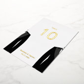 Elegante homohuwelijk tafelkaartjes met echte goud folie uitnodiging (Gedraaid)