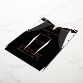 Elegante homohuwelijksprogramma's echte rose goud  folie uitnodiging (Gedraaid)