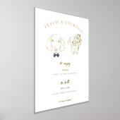 elegante hond | Bruid & bruidegom Signature Drink  Folie Afdrukken (Laagn)