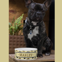 Elegante hond huisdier poten crème aangepaste huis