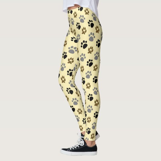 Elegante hond huisdier poten crème leggings (Links)