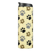 Elegante hond huisdier poten crème thermosbeker (Geroteerd rechts)