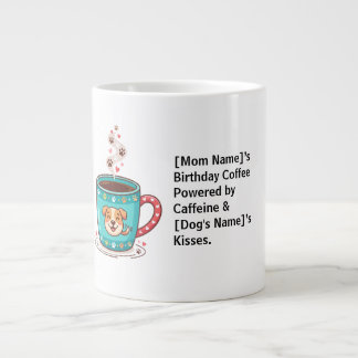 Elegante hond-moeder koffiemok verjaardag minimali grote koffiekop