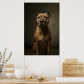 Elegante honden silhouet poster (Keuken)