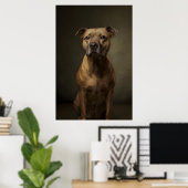 Elegante honden silhouet poster (Thuiskantoor)