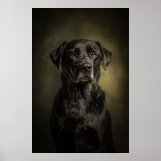 Elegante honden silhouet poster (Voorkant)