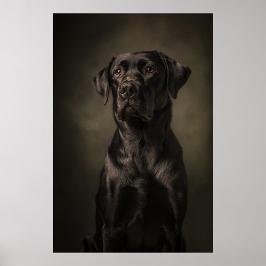 Elegante honden silhouet poster (Voorkant)
