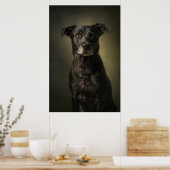 Elegante honden silhouet poster (Keuken)
