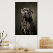 Elegante honden silhouet poster (Keuken)