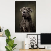 Elegante honden silhouet poster (Thuiskantoor)