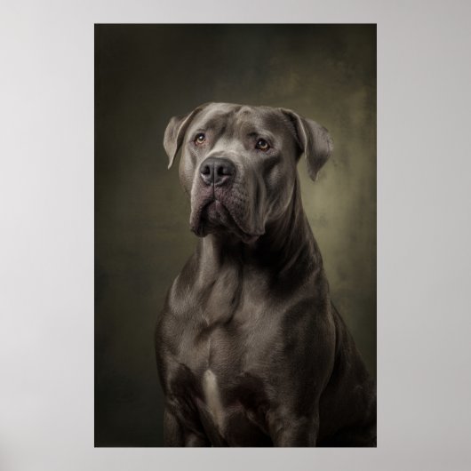 Elegante honden silhouet poster (Voorkant)
