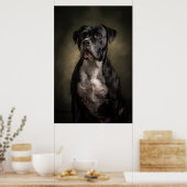 Elegante honden silhouet poster (Keuken)