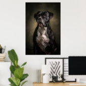 Elegante honden silhouet poster (Thuiskantoor)