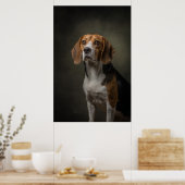 Elegante honden silhouet poster (Keuken)