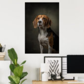 Elegante honden silhouet poster (Thuiskantoor)