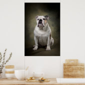 Elegante honden silhouet poster (Keuken)