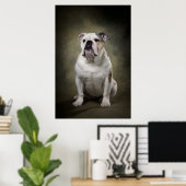 Elegante honden silhouet poster (Thuiskantoor)