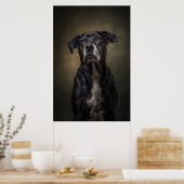 Elegante honden silhouet poster (Keuken)