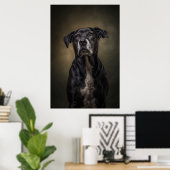 Elegante honden silhouet poster (Thuiskantoor)
