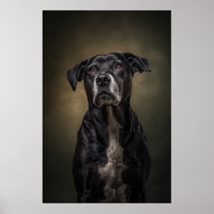 Elegante honden silhouet poster