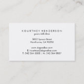 Elegante hondenoppas visitekaartje (Achterkant)