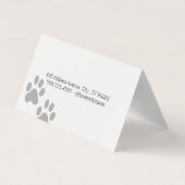 Elegante hondentrimmer | Blue Boke Visitekaartje (Achterkant)