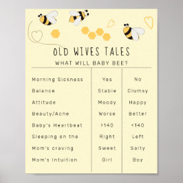 Elegante honing bij oude vrouwen verhalen bord poster