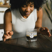 Elegante Honingbij Appiary Honingraat Zwart Geel Etiket