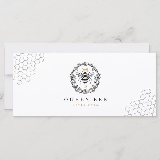 Elegante  Honingbij Queen Gift Certificaat (Voorkant)