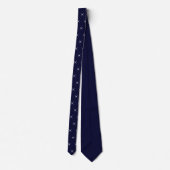 Elegante honkbalknuppels Bal Monogram Eerste lette Stropdas (Achterkant)