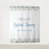 Elegante Hoofd Squeeze Winter Bruidsuitnodiging Wandkleed (Voorkant)