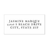 Elegante hoofdletters zelfinktende stempel (Design)