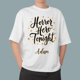 Elegante "Horror Hero Tonight" naam Halloween Trui