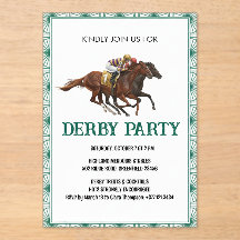 Elegante Horse Derby-feestuitnodiging