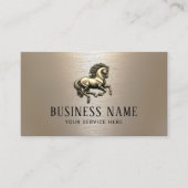 Elegante Horse Logo Equine Training Equestrian Visitekaartje (Voorkant)