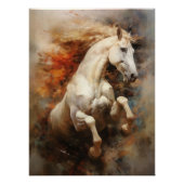 Elegante Horse Modern Decor Waterverf Perfect Poster (Voorkant)