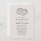 Elegante Horse Rustic Country Westerne bruiloft Kaart (Voorkant)