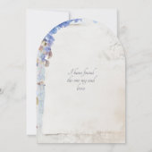 Elegante Hortensia Bloemenboog bruiloft Kaart (Achterkant)