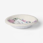 Elegante hortensia boeket gepersonaliseerde verjaa papieren kommen (Gebogen)