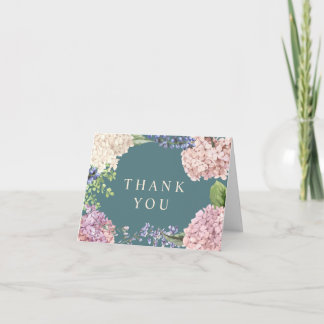 Elegante Hortensia Dankkaartjes Bedankkaart