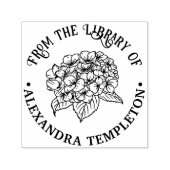 Elegante Hortensia en Bladeren Zelfinktende Stempel (Design)