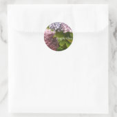 Elegante Hortensia's Ronde Sticker (Tas)