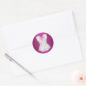 Elegante Hot Pink Corset Stickers (Envelop)