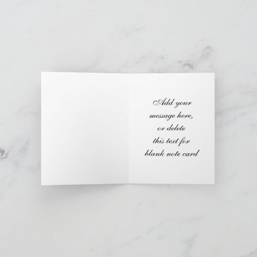 Elegante Hot Pink en Black Bedankt Kaarten (Binnen)