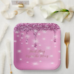 Elegante Hot Pink Glitter Drip Bachelorette Papieren Bordje<br><div class="desc">Vier haar laatste fling in glam stijl met deze Elegante Hot Pink Glitter Drip Bachelorette Gift Bag van het Celebrate the Sparkle collectie. Ontworpen met gedurfde hete roze glitterdruppels, een zachte glinsterende afwerking en chique moderne typografie, voegt deze luxe feesttas de perfecte touch toe aan elke vrijgezellenviering. Tekst leest "Final...</div>