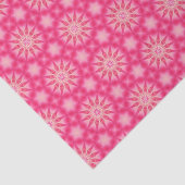 Elegante hot roze geometrische patroon Girly Chic Tissuepapier (Detail)