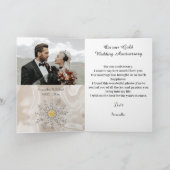 Elegante Houten 1e Huwelijksverjaardag Kaart (Binnen)